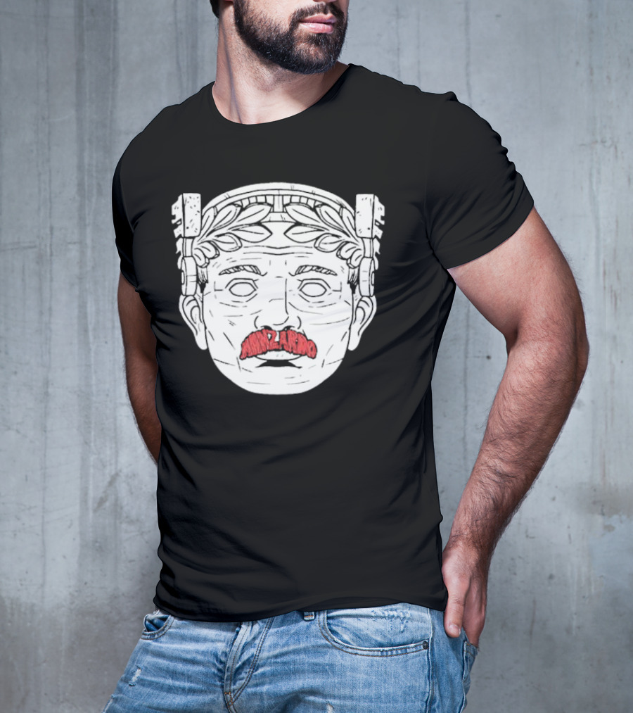 Guardian Maxilarino Mustache Roman Bust T-Shirt