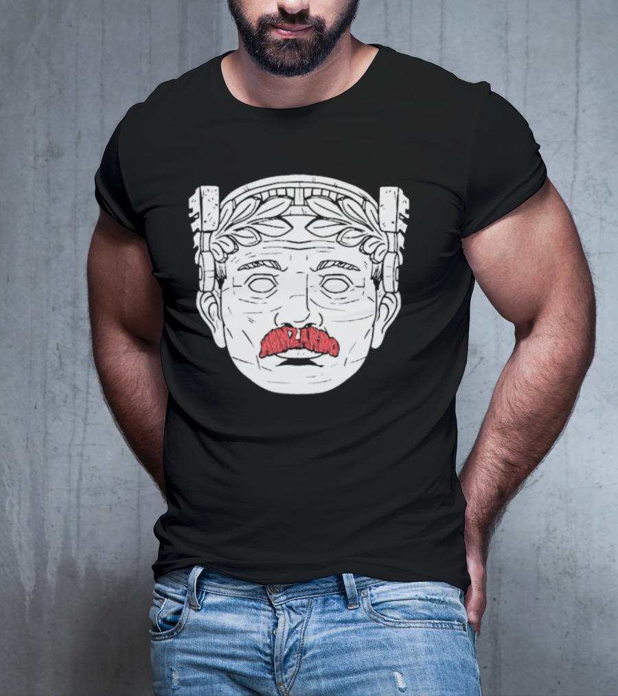 Guardian Maxilarino Mustache Roman Bust T-Shirt