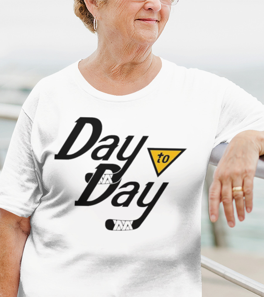 Day To Day Pittsburgh Penguins Hockey Stick Triangle T-Shirt