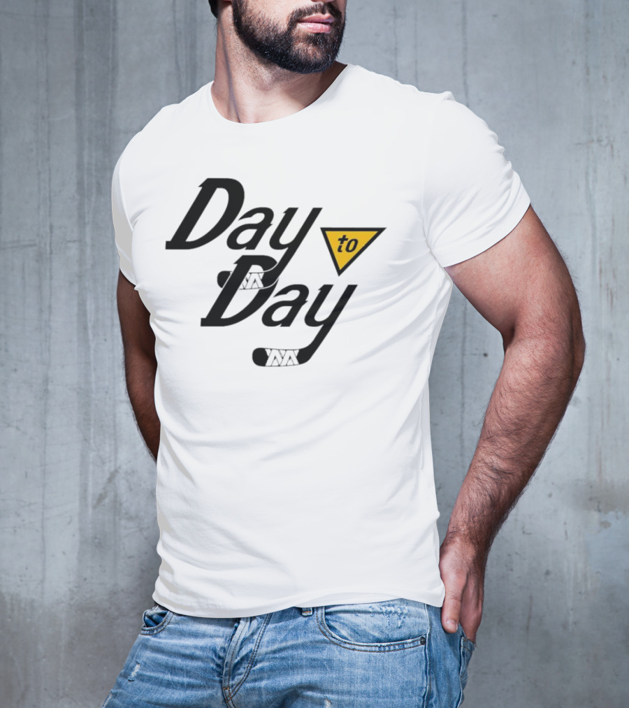 Day To Day Pittsburgh Penguins Hockey Stick Triangle T-Shirt