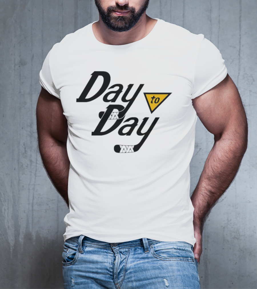 Day To Day Pittsburgh Penguins Hockey Stick Triangle T-Shirt