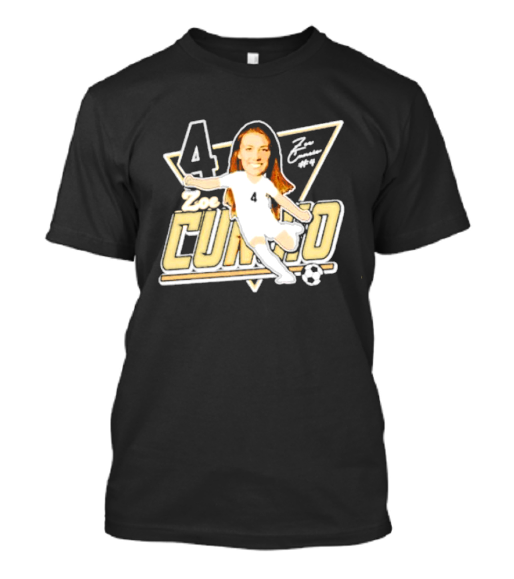 Zoe Cuneio #4 Purdue Boilermakers Soccer Player Cartoon T-Shirt