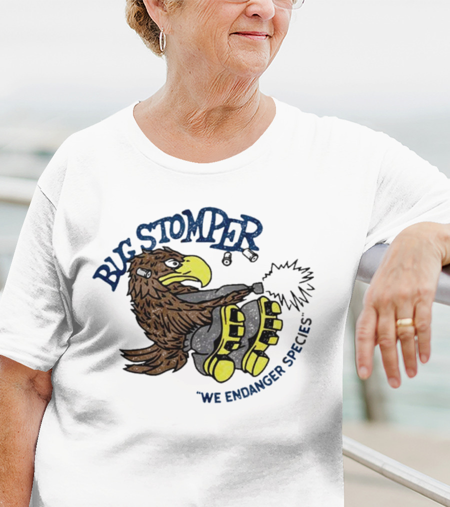 Bug Stomper We Endanger Species Eagle Stomping Boots T-Shirt