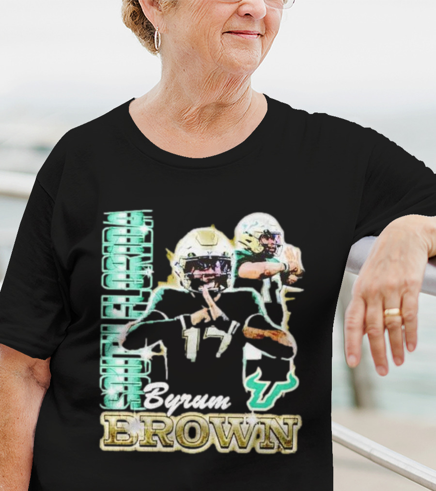 Byrum Brown South Florida Bulls Football T-Shirt