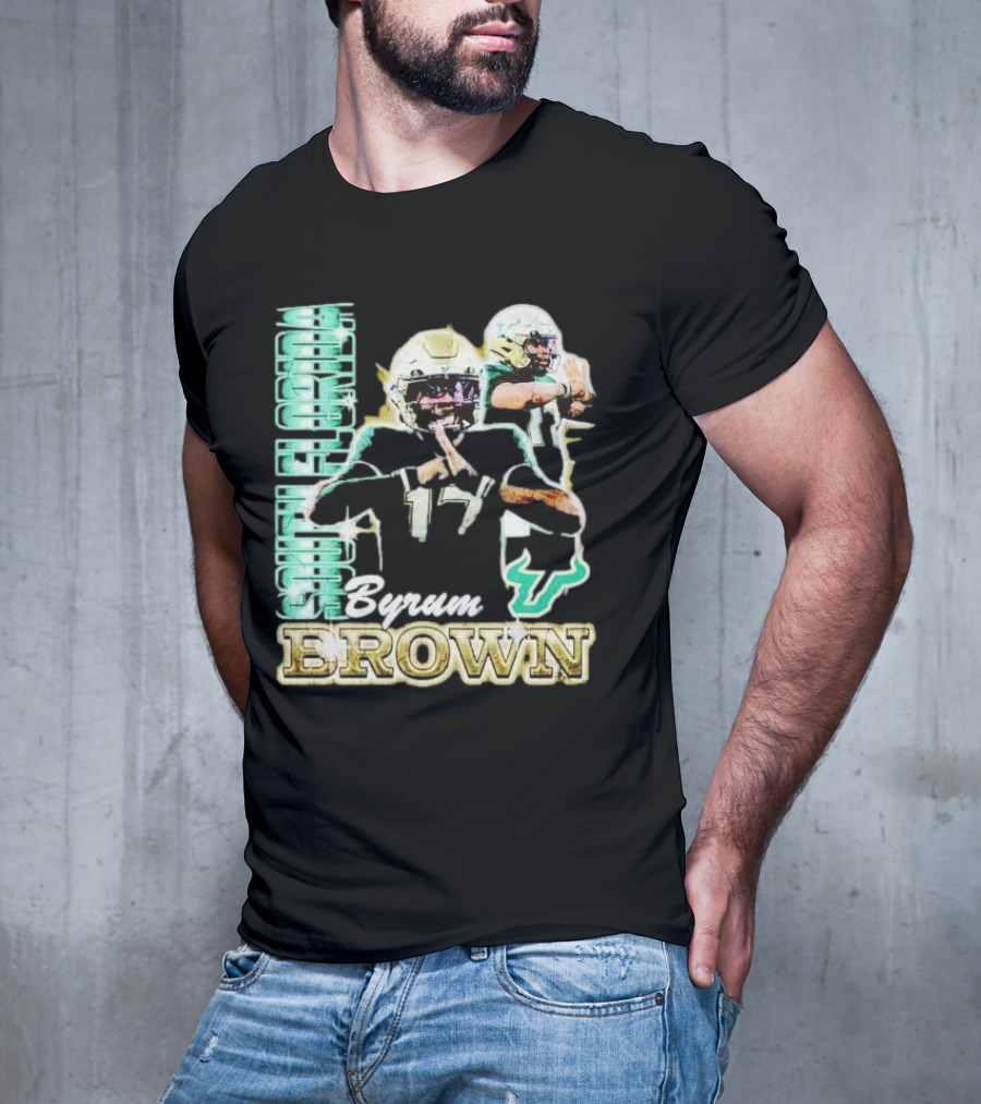 Byrum Brown South Florida Bulls Football T-Shirt