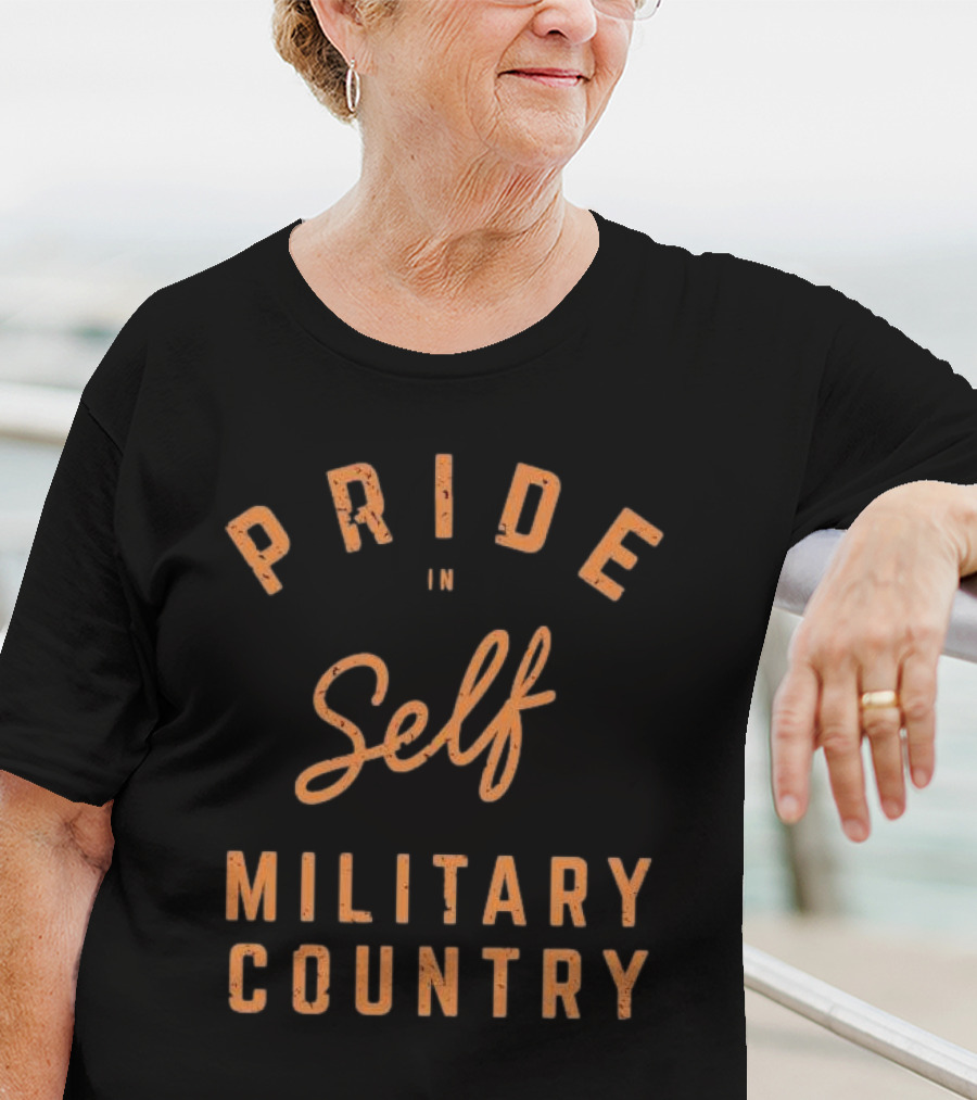Pride In Self Celebrating Military Country Spirit T-Shirt