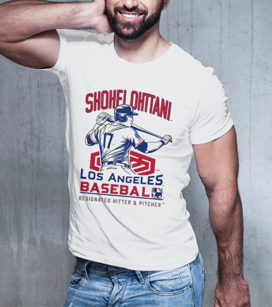 Shohei Ohtani Los Angeles Baseball Designated Hitter And Pitcher T-Shirt