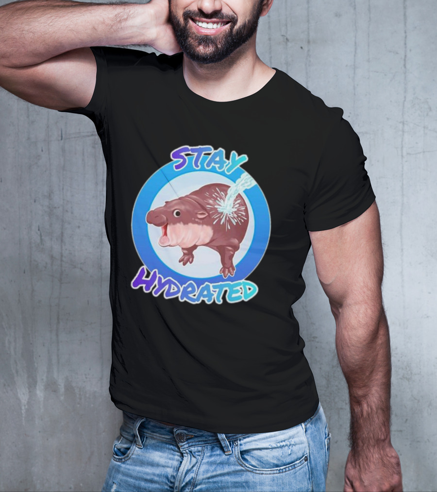 Stay Hydrated Baby Hippo Moo Deng T-Shirt