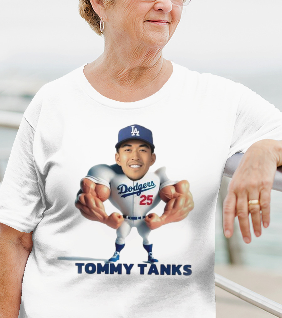 Tommy Tanks Los Angeles Dodgers 25 Character T-Shirt