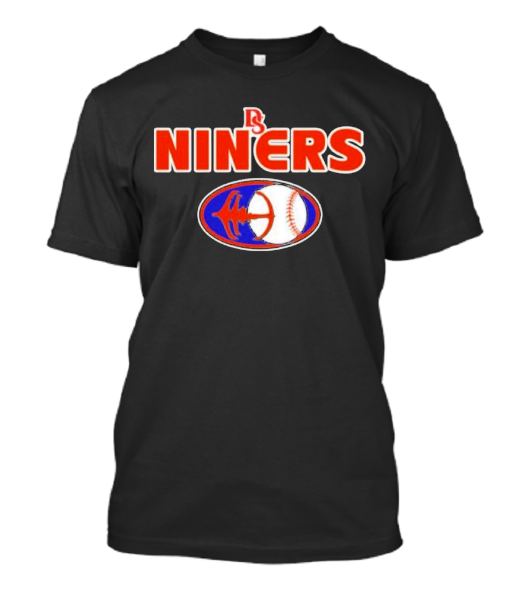 DS Niners Baseball Sports Team Emblem T-Shirt