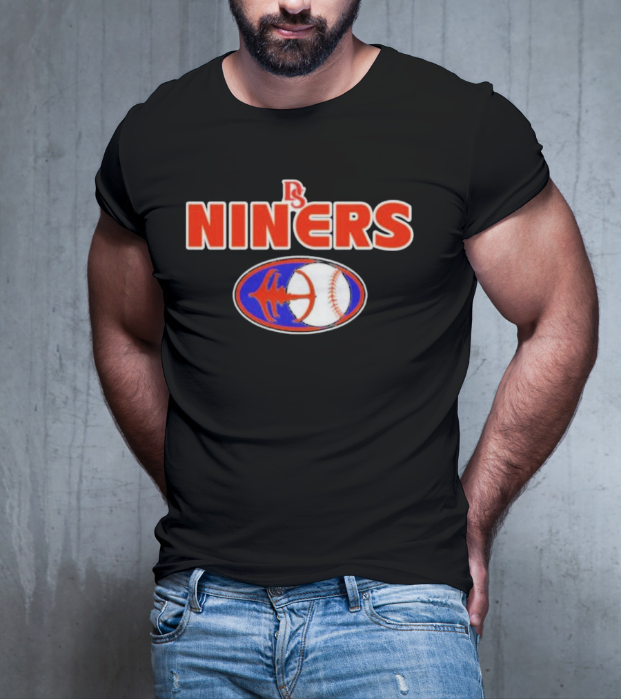 DS Niners Baseball Sports Team Emblem T-Shirt