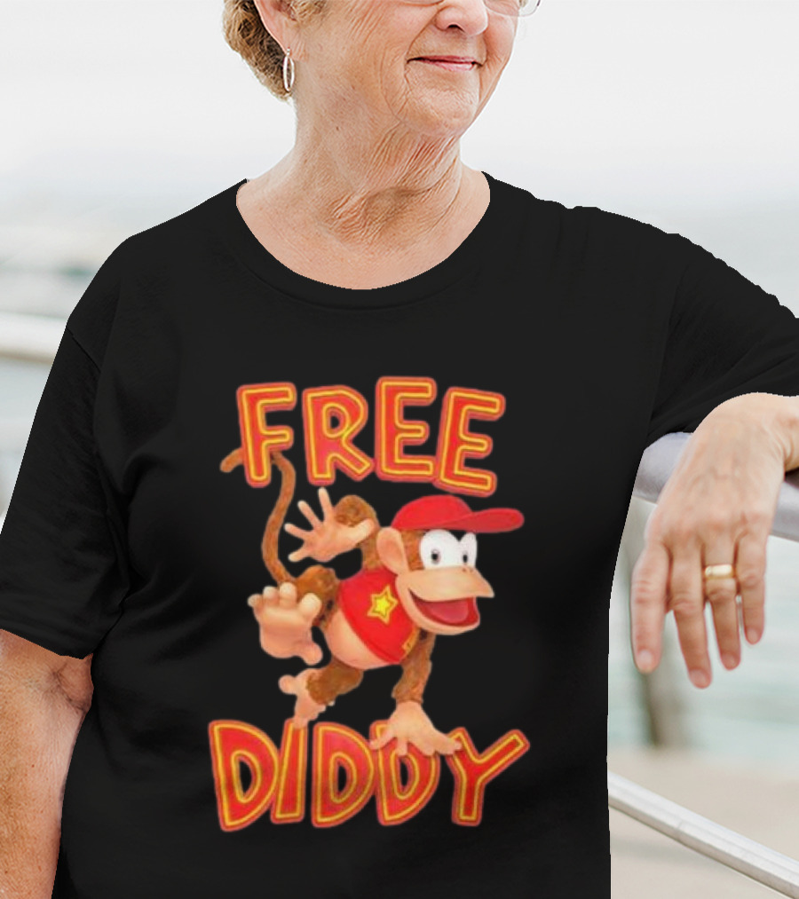 Free Diddy Kong Nintendo Character T-Shirt