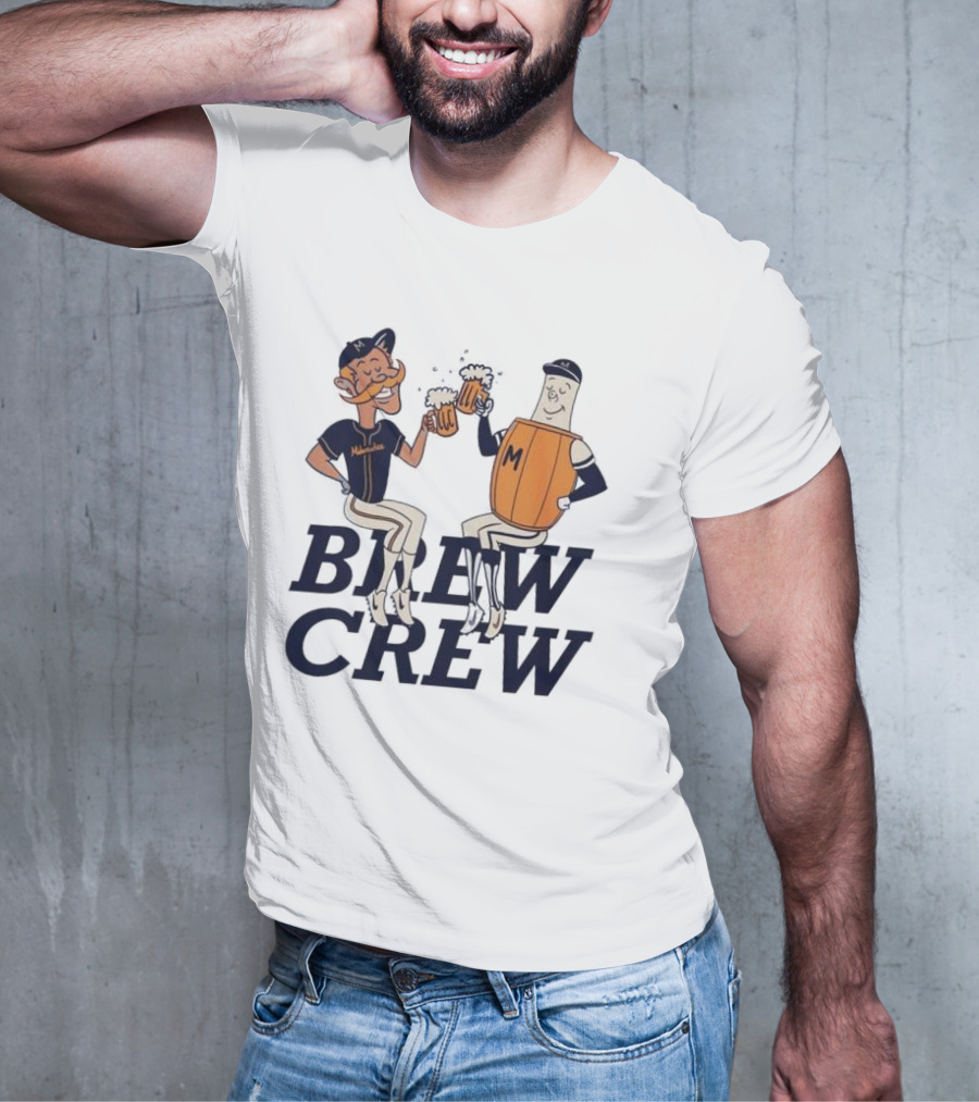 Milwaukee Brew Crew Drinking Mascots T-Shirt