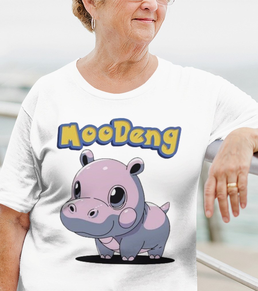 MooDeng Hippo Cartoon Cute Character T-Shirt