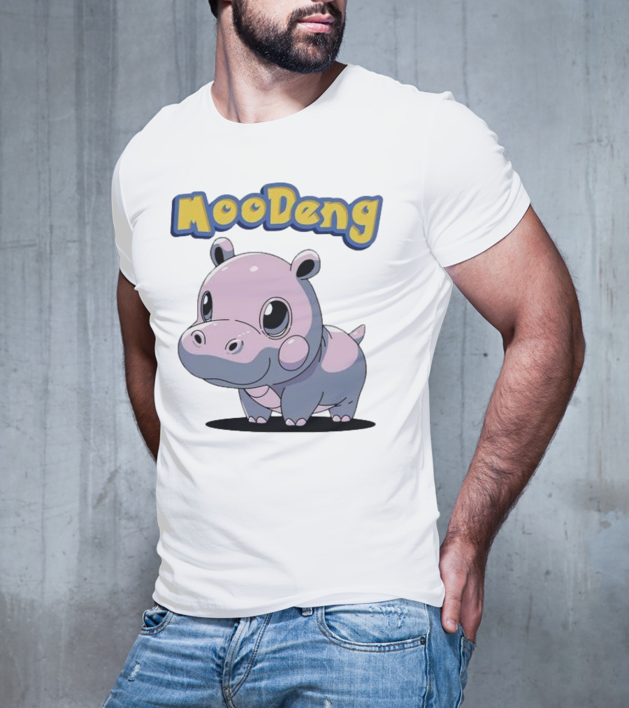 MooDeng Hippo Cartoon Cute Character T-Shirt