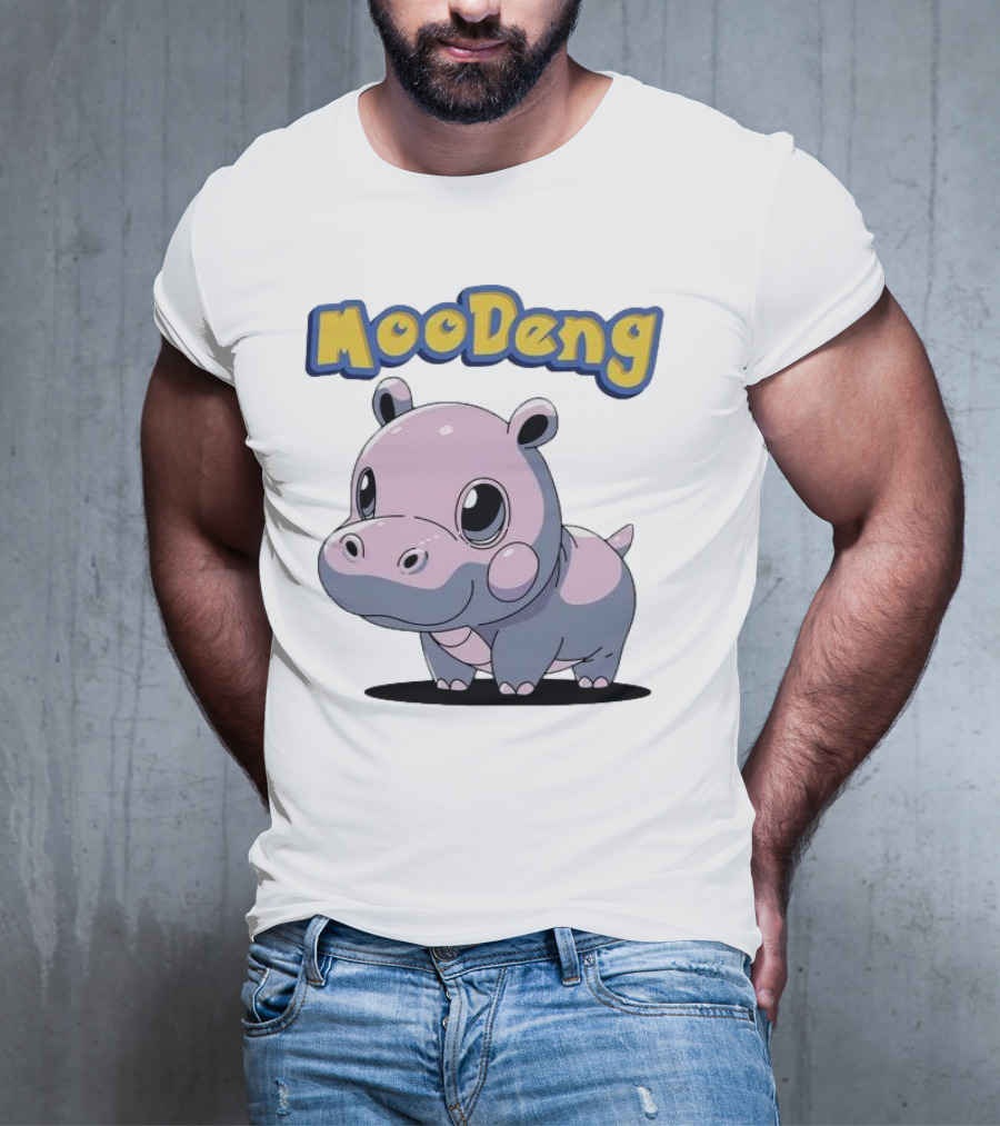 MooDeng Hippo Cartoon Cute Character T-Shirt