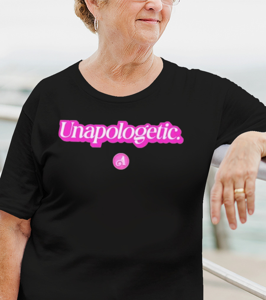 Unapologetic Bold Text With Pink A Highlight T-Shirt