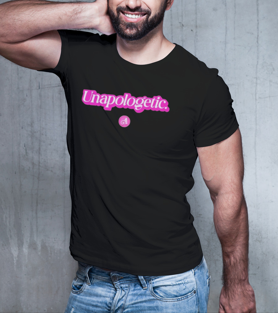 Unapologetic Bold Text With Pink A Highlight T-Shirt