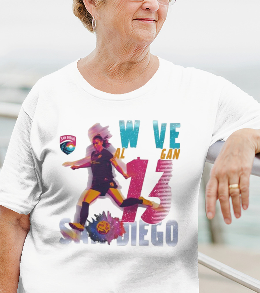 San Diego Wave FC Alex Morgan 13 Action T-Shirt