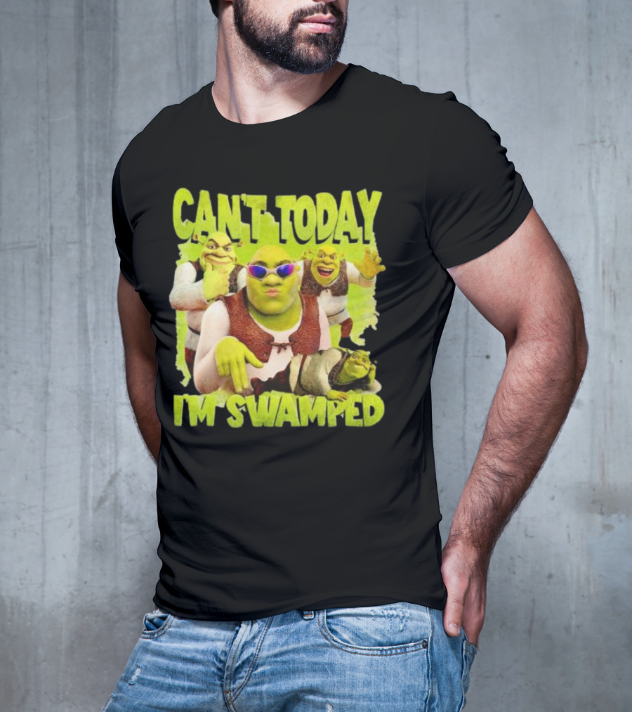 Can't Today I'm Swamped Shrek Meme Sunglasses Dance Moves T-Shirt