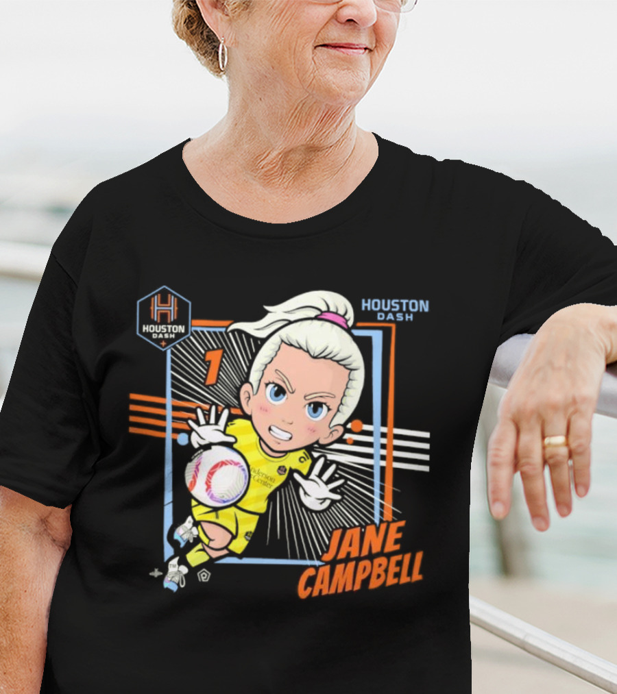 Houston Dash Jane Campbell Chibi Soccer Art 1 T-Shirt