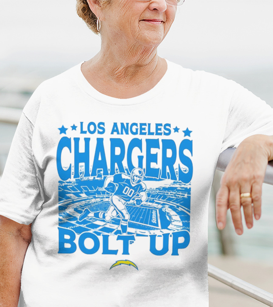 Los Angeles Chargers Bolt Up Gameday Football Stadium T-Shirt