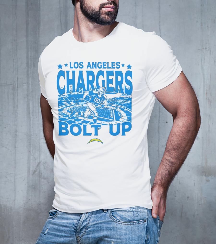 Los Angeles Chargers Bolt Up Gameday Football Stadium T-Shirt