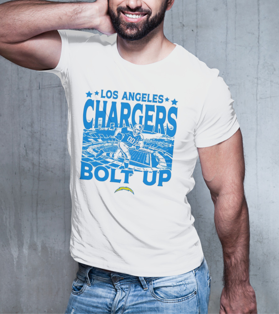 Los Angeles Chargers Bolt Up Gameday Football Stadium T-Shirt