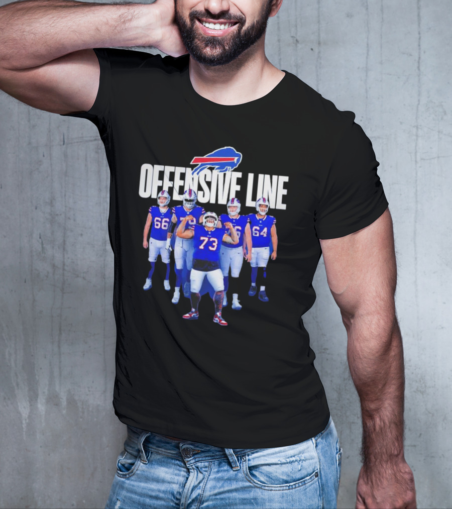 Buffalo Bills Offensive Line Love For The Big Team Spirit T-Shirt