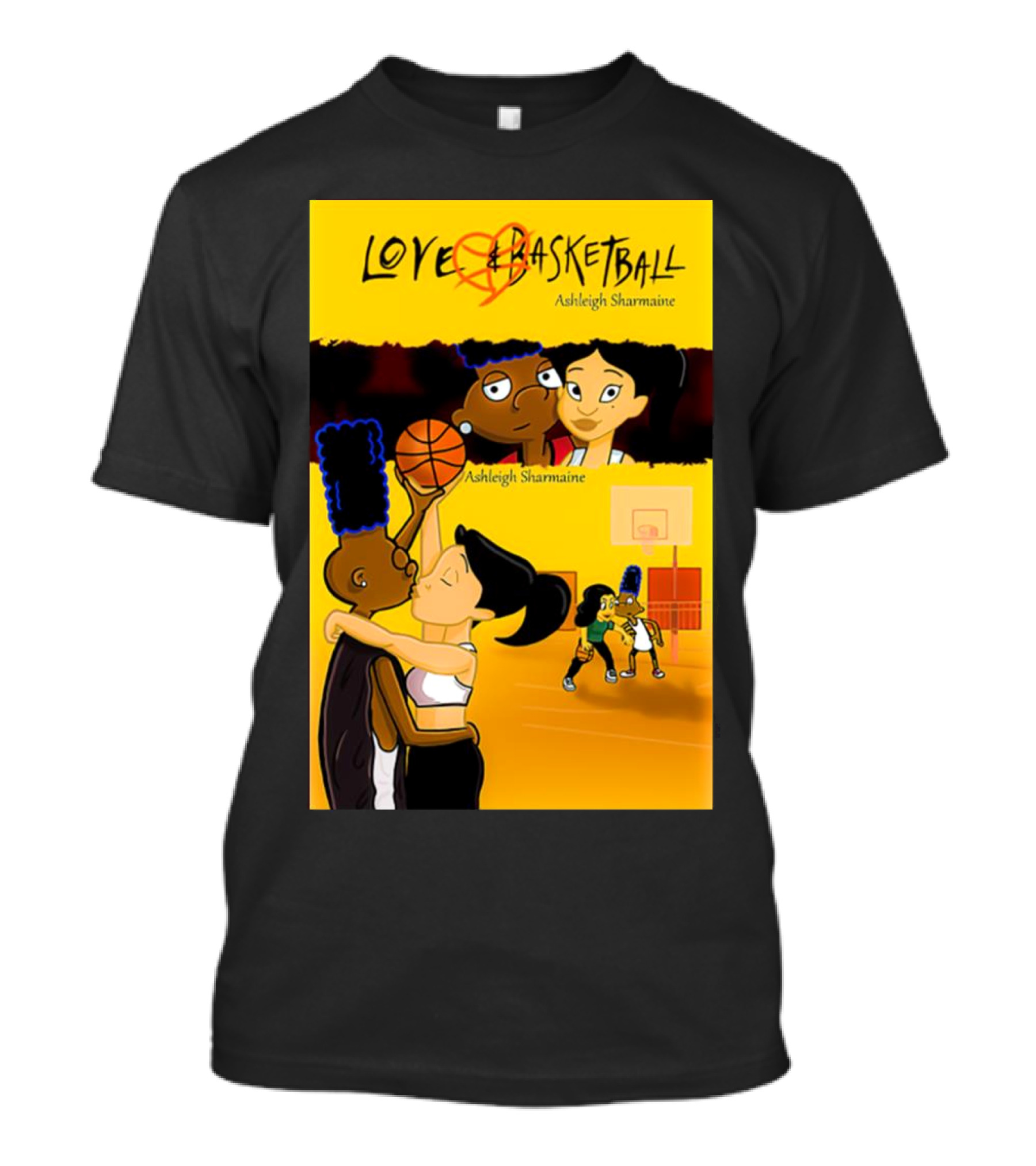 Love And Basketball Ashleigh Sharmaine Animated Romance Sports T-Shirt