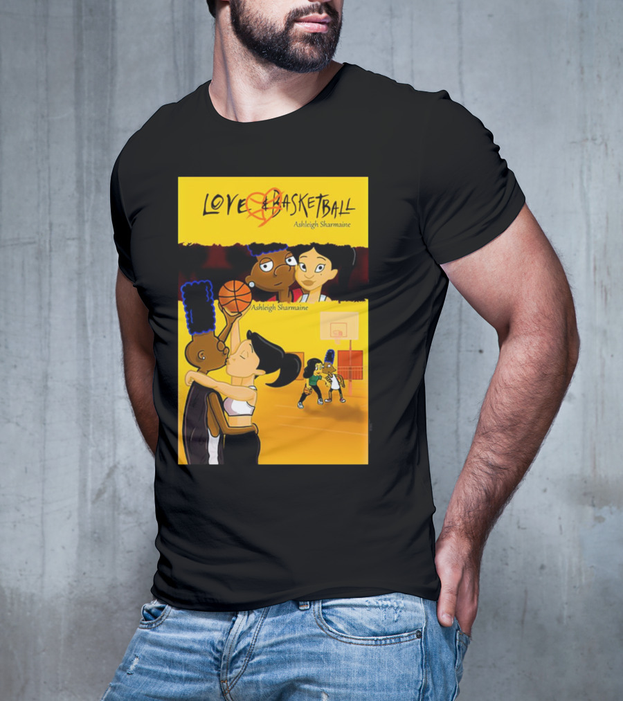 Love And Basketball Ashleigh Sharmaine Animated Romance Sports T-Shirt