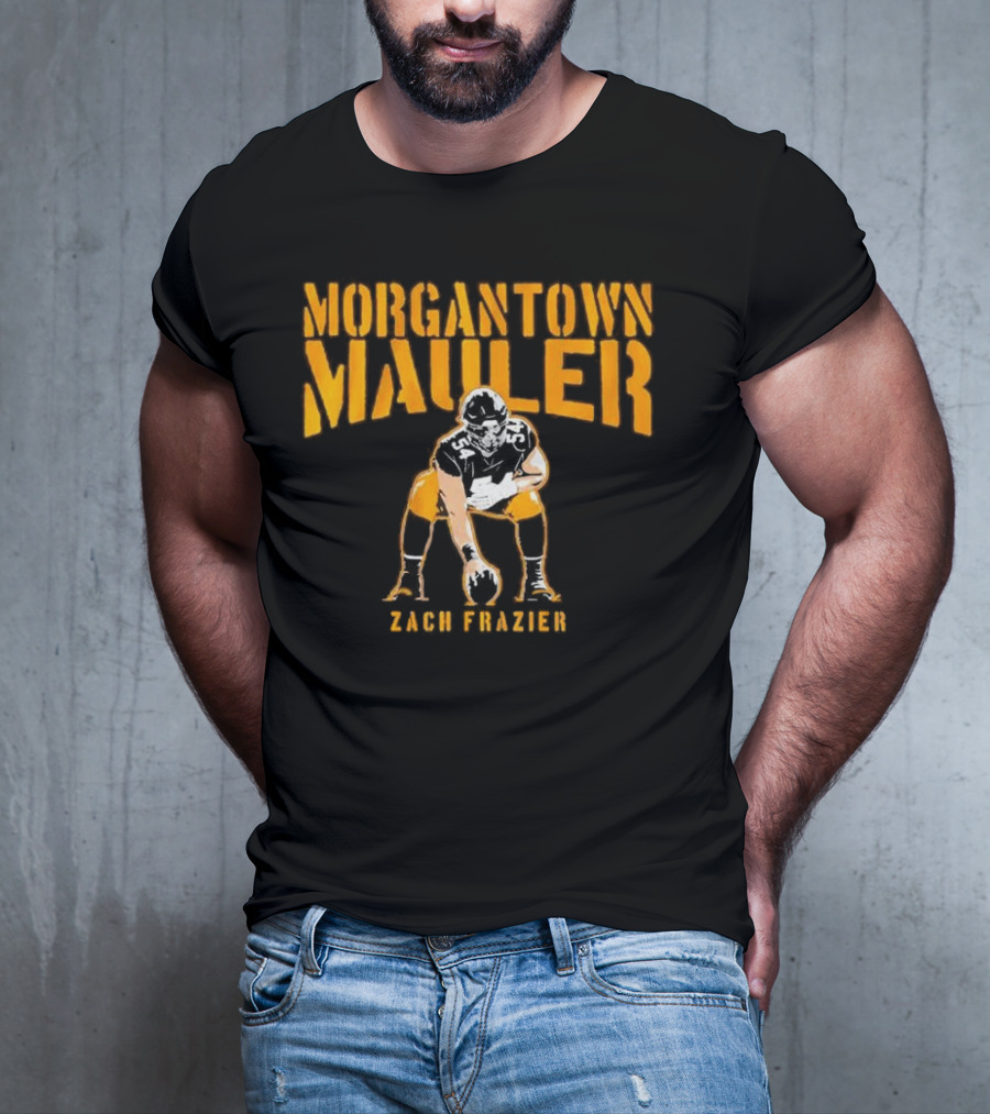 Morgantown Mauler Zach Frazier Steelers Football Player T-Shirt