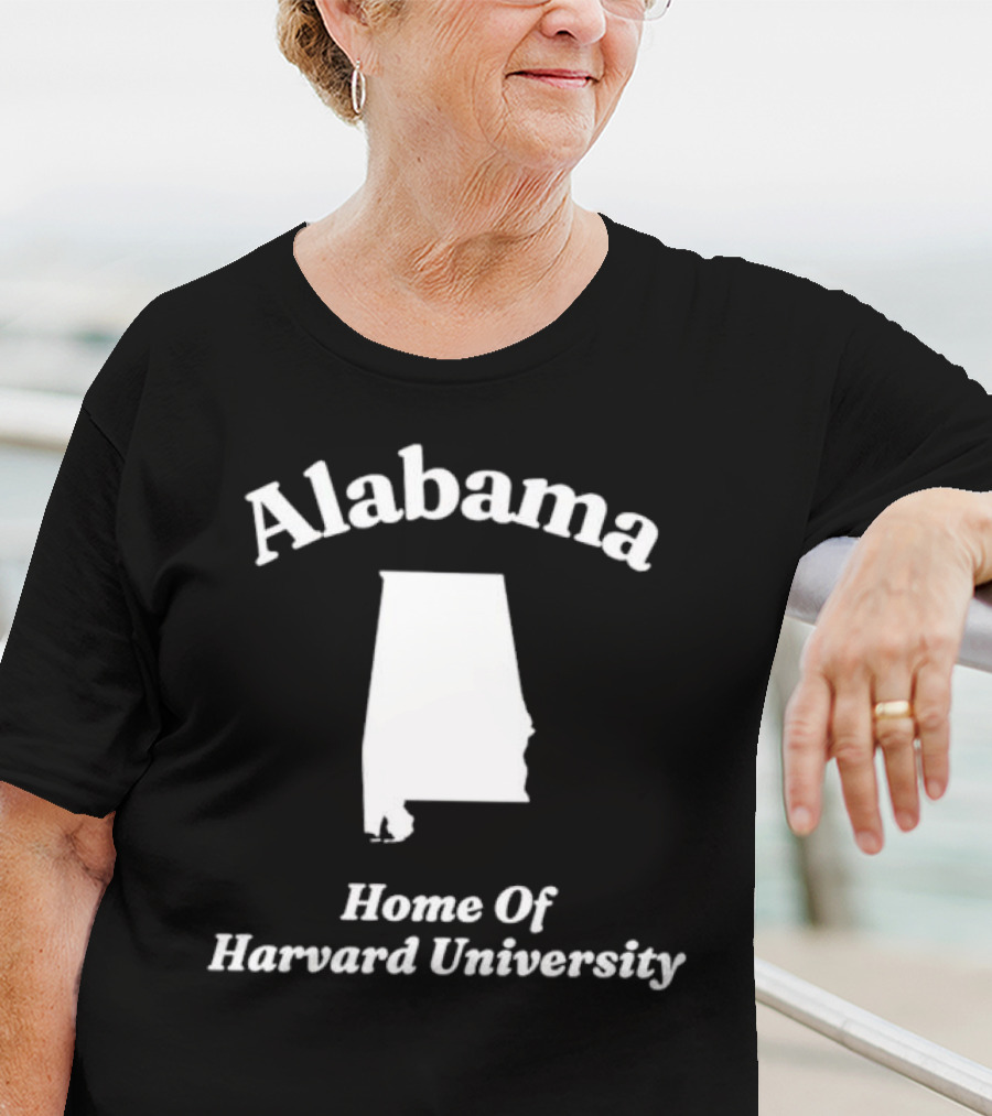 Alabama Home Of Harvard University Map T-Shirt