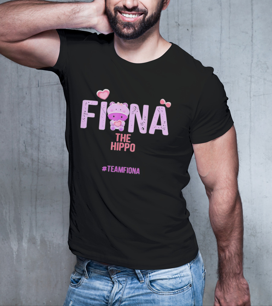 Fiona The Hippo Heart Pink #TeamFiona T-Shirt