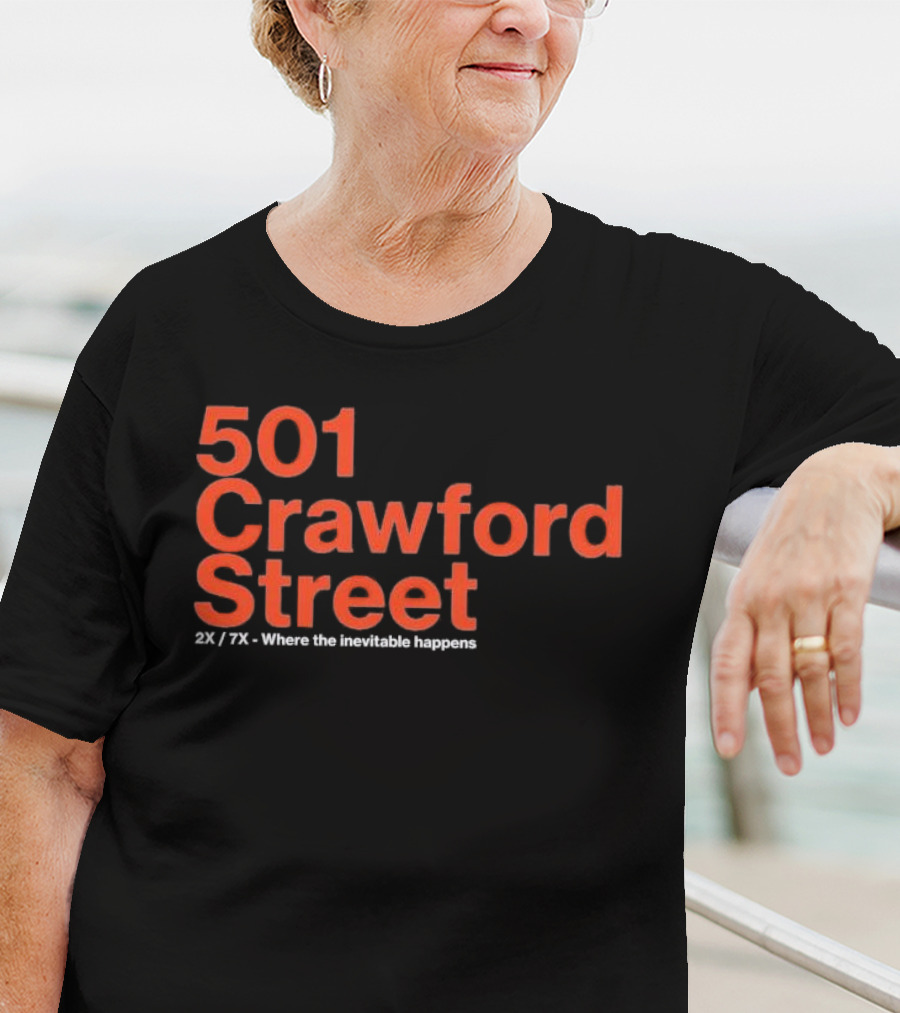 501 Crawford Street 2X 7X Where The Inevitable Happens T-Shirt