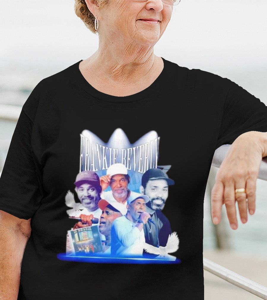 Frankie Beverly Vintage Collage Legend Spotlights Doves T-Shirt