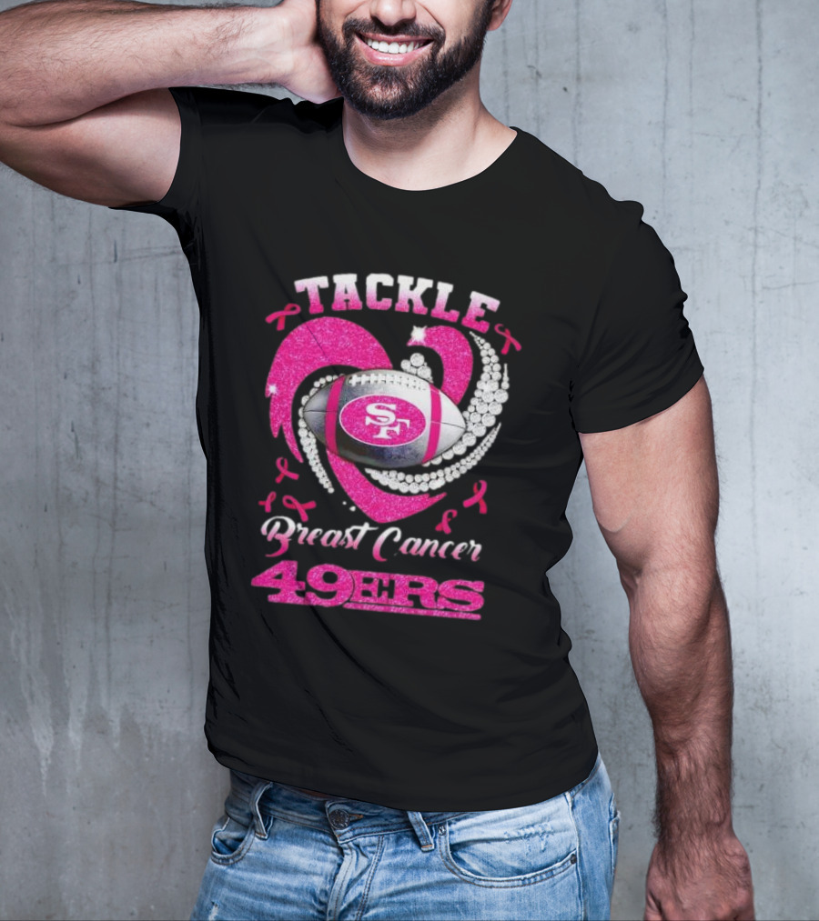 Tackle Breast Cancer San Francisco 49ers Football Pink Awareness 49ers T-Shirt