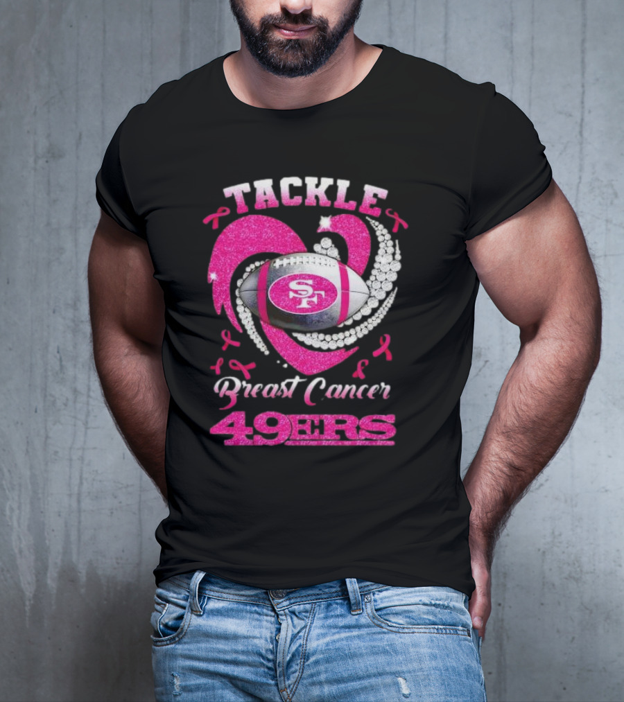 Tackle Breast Cancer San Francisco 49ers Football Pink Awareness 49ers T-Shirt