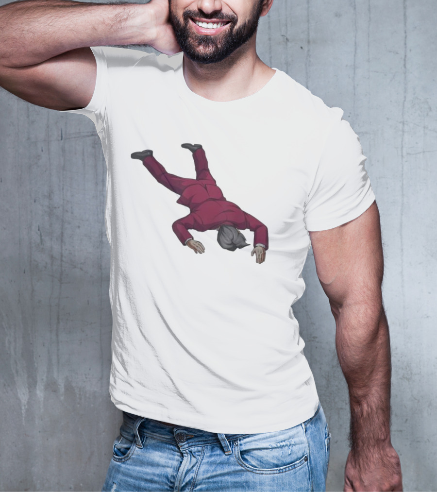 Ace Attorney Investigations Collection Miles Edgeworth Faceplant Pose T-Shirt