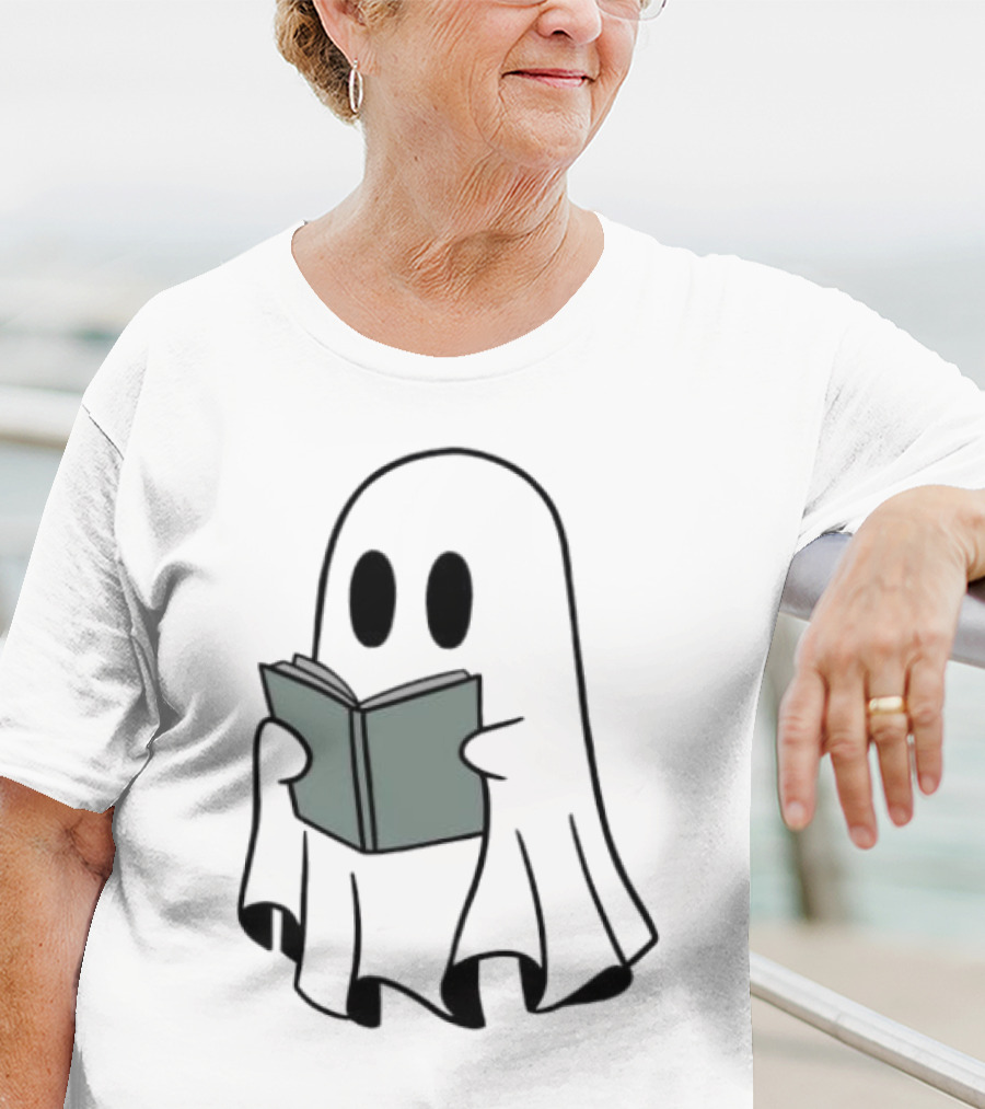 Fantôme Ghost Reading Book T-Shirt