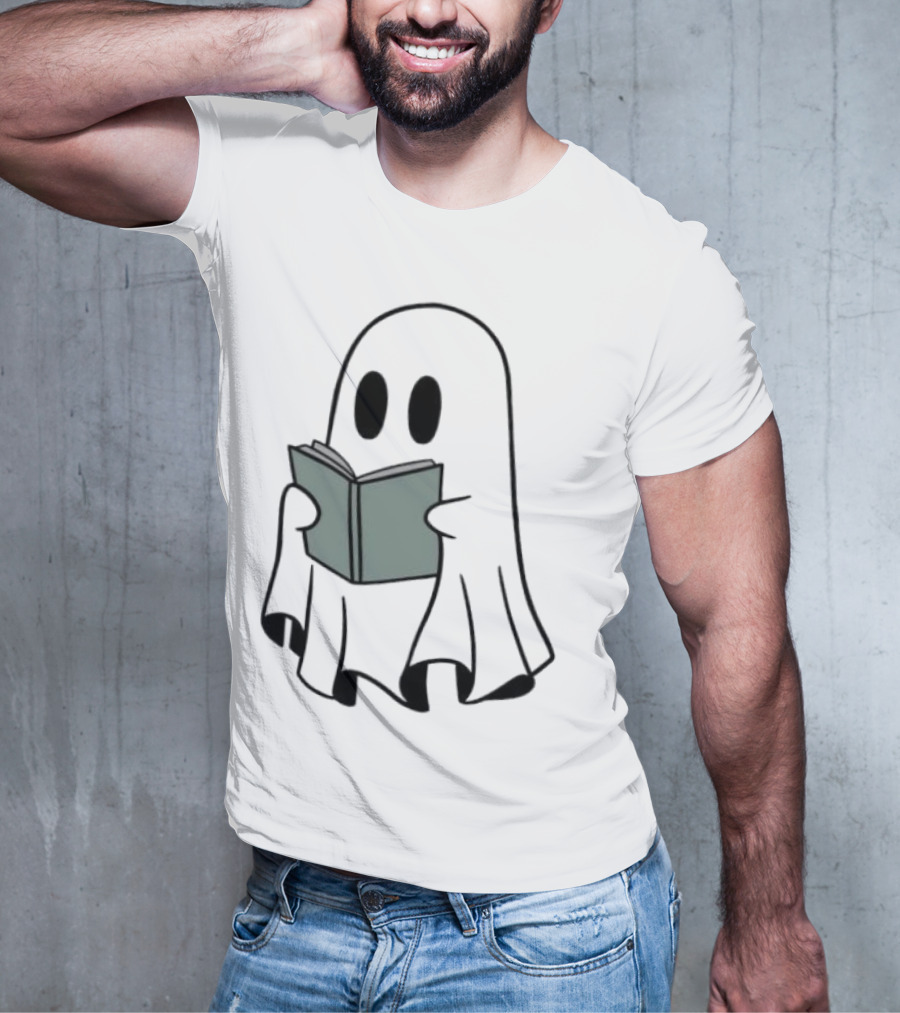 Fantôme Ghost Reading Book T-Shirt