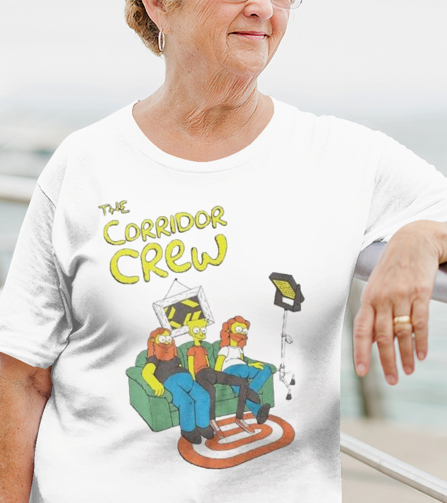 The Corridor Crew Couch Animation Characters With Lighting Equipment T-Shirt