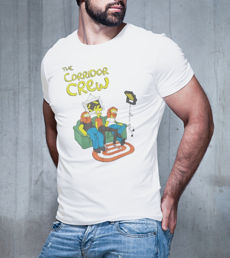 The Corridor Crew Couch Animation Characters With Lighting Equipment T-Shirt