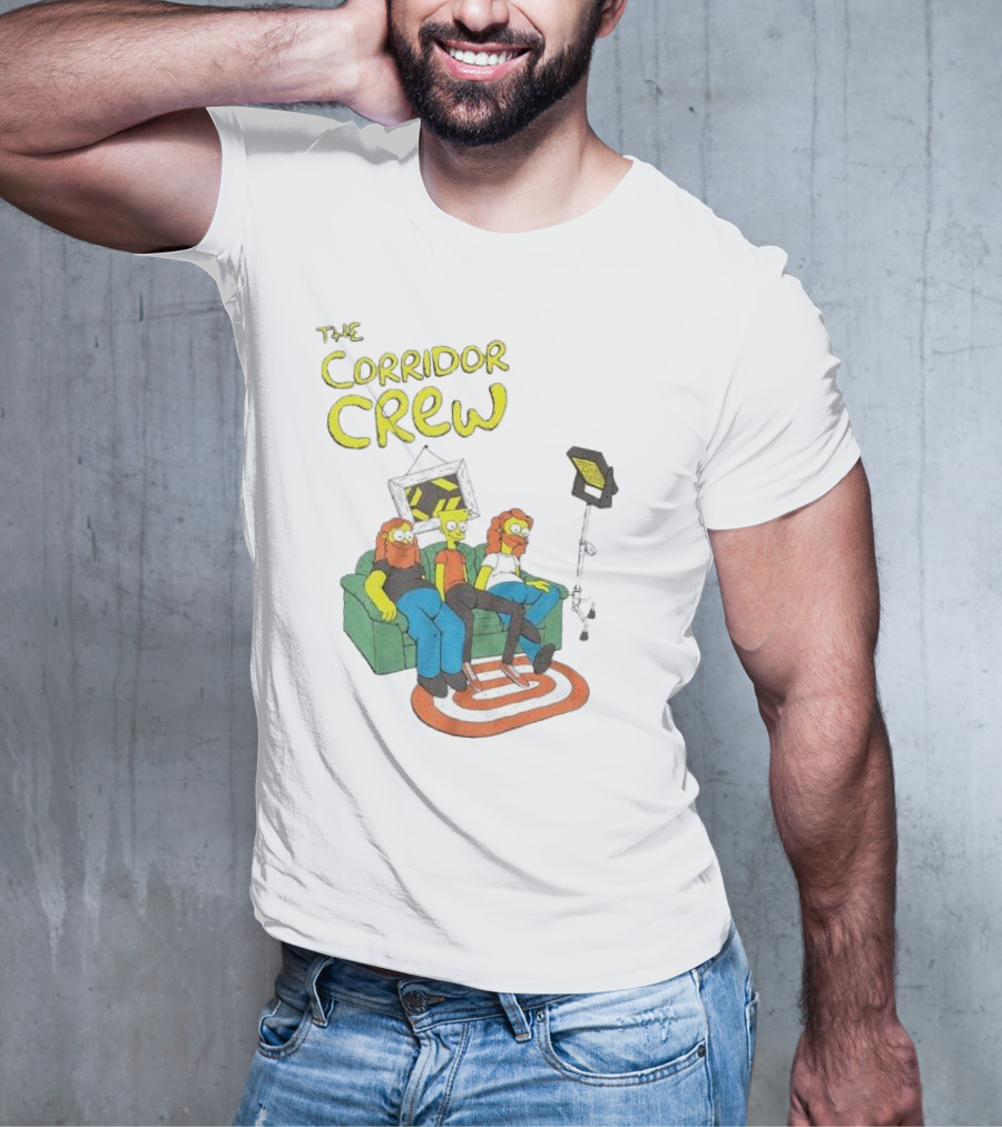 The Corridor Crew Couch Animation Characters With Lighting Equipment T-Shirt