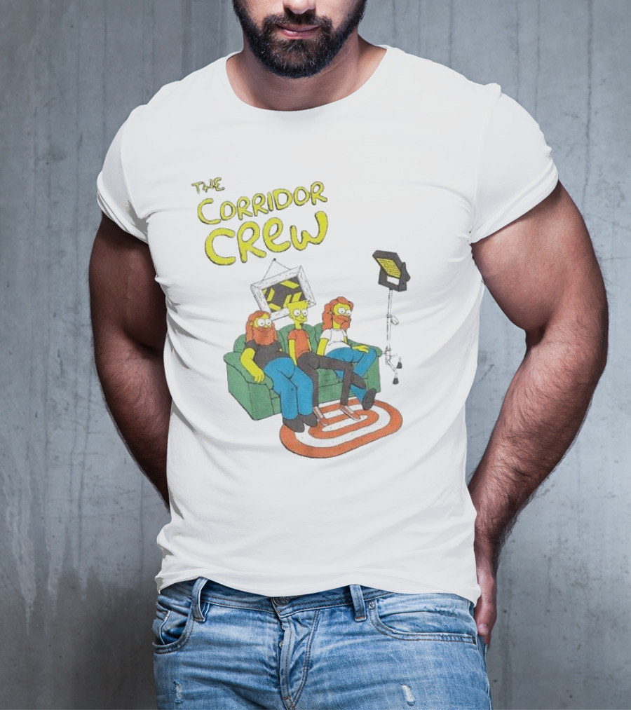 The Corridor Crew Couch Animation Characters With Lighting Equipment T-Shirt