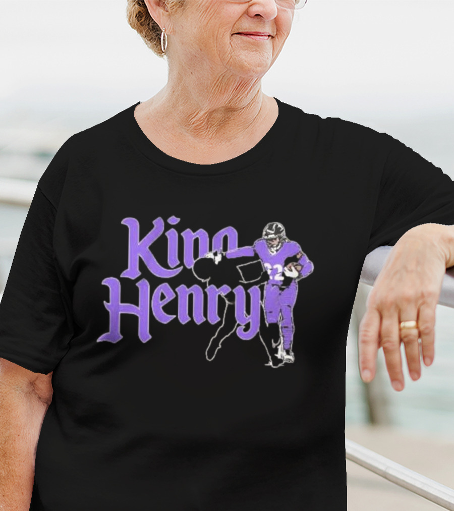 King Henry Derrick Henry Baltimore Ravens Player Number 22 T-Shirt