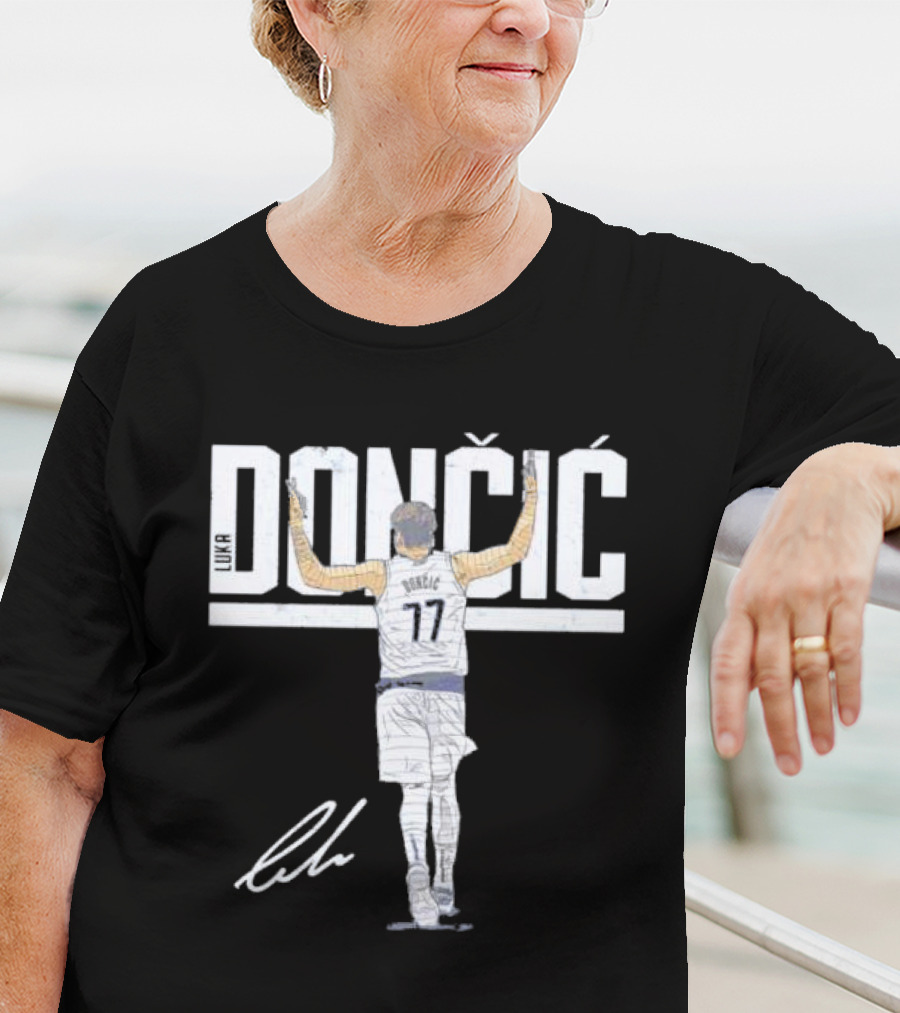 Luka Doncic Dallas Mavericks Dončić 77 Signature T-Shirt