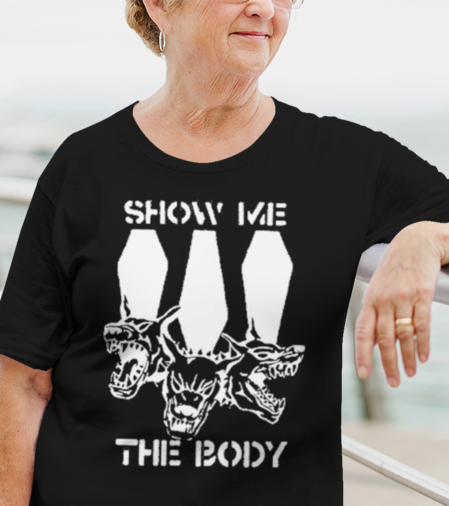 SHOW ME THE BODY XXX Three Headed Dog Bootleg T-Shirt