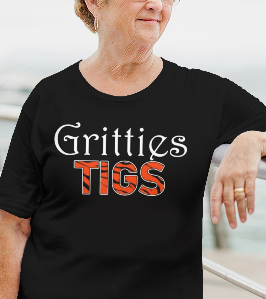 Gritties Tigs Detroit Tigers Tiger Stripe T-Shirt