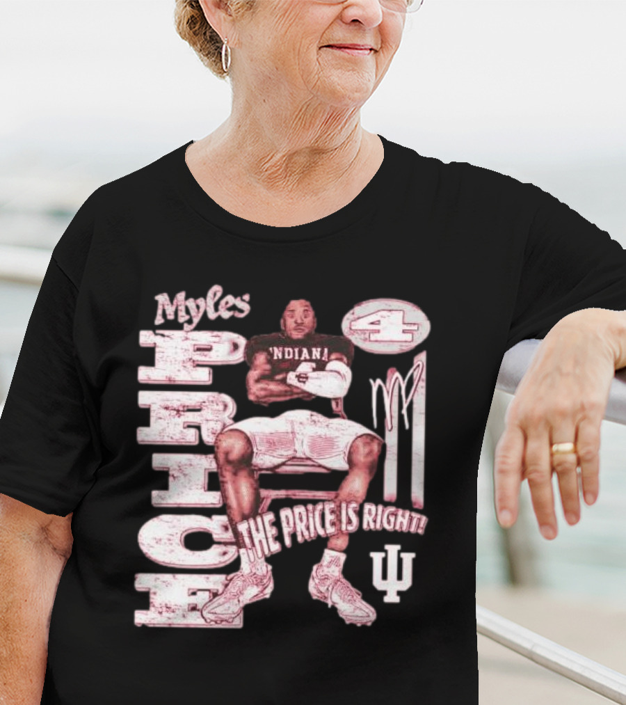 Myles Price Indiana Hoosiers The Price Is Right Football Number 4 T-Shirt